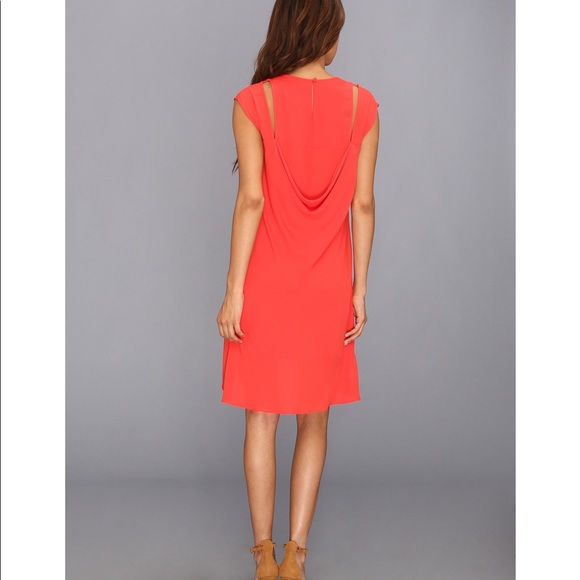 BCBG Stacey cutout dress in bright poppy - Picture 2 of 4